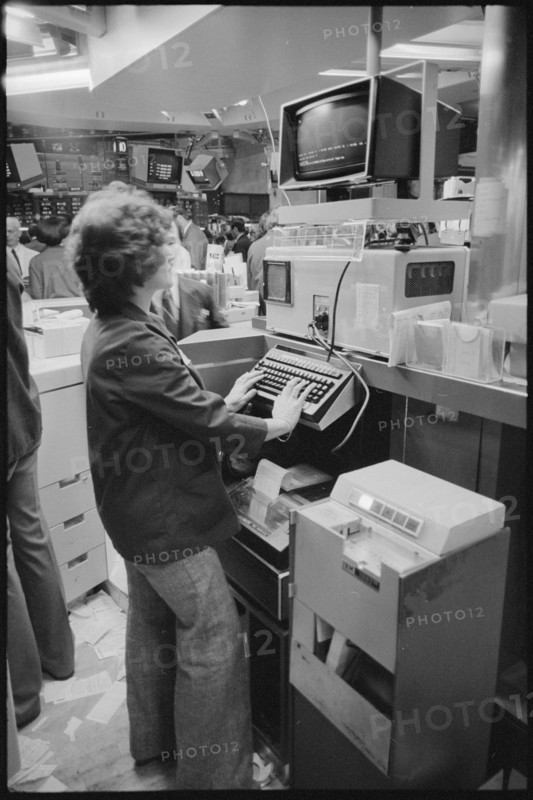 Female Employee on Floor of NYSE
