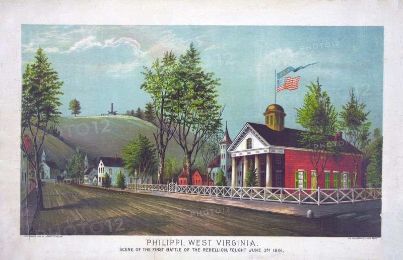 Scene of the first battle of the rebellion