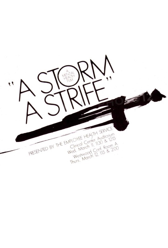 Mental Health Poster - A storm, a strife: a mental health film poster