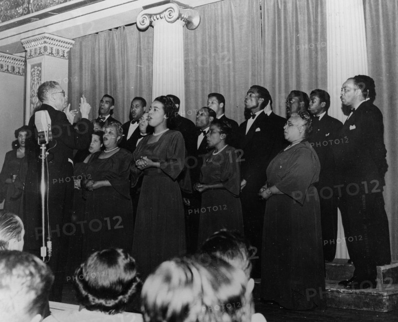 The Hall Johnson Choir gave a concert at the Vienna Musikverein Brahmssaal before an enthusiastic audience.
