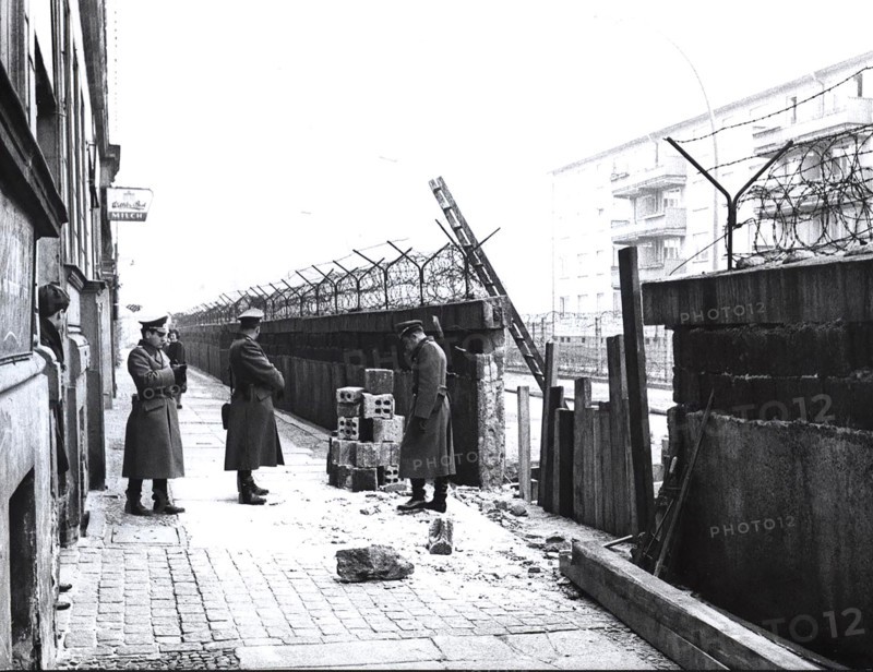 Due to A Water Line Burst Soviet Volksarmee Workers Tore 8 Meters of the Wall During the Morning Hours