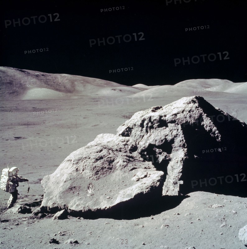 In this Apollo 17 onboard photo