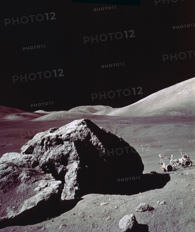 In this Apollo 17 onboard photo