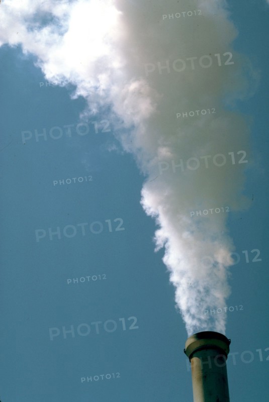 December 12, 1997 - close up pollution from a factory smoke stack