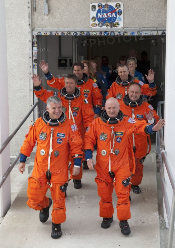 Space shuttle Endeavour's six STS-134 astronauts