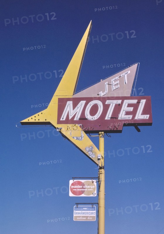 1980s United States -  Jet Motel sign