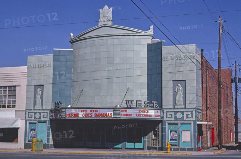 1980s America -  West Theater, Cedartown, Georgia 1980