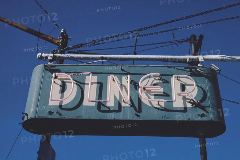 1980s America -  Scotty's Diner sign, Wilkinsburg, Pennsylvania 1989