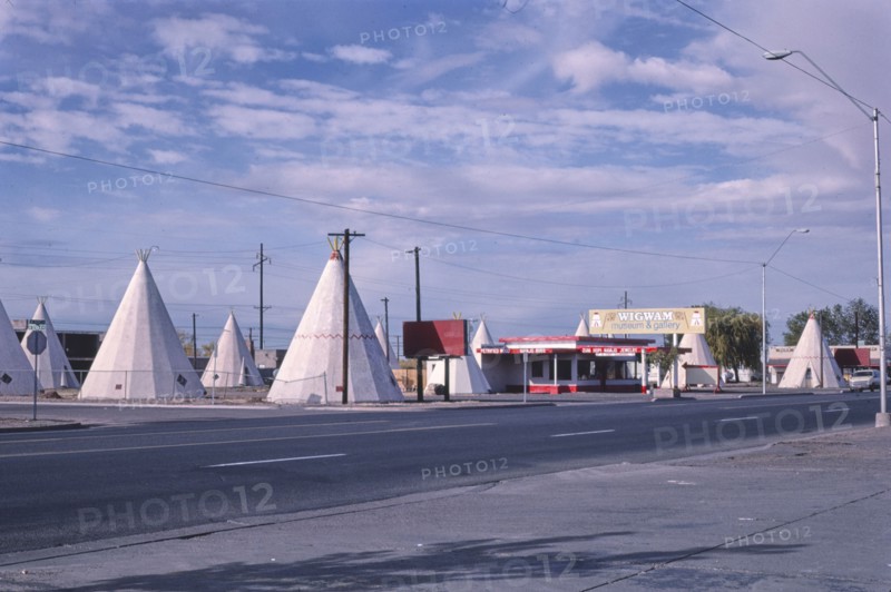1980s United States -  Wigwam Village Motel and office, Holbrook, Arizona 1987