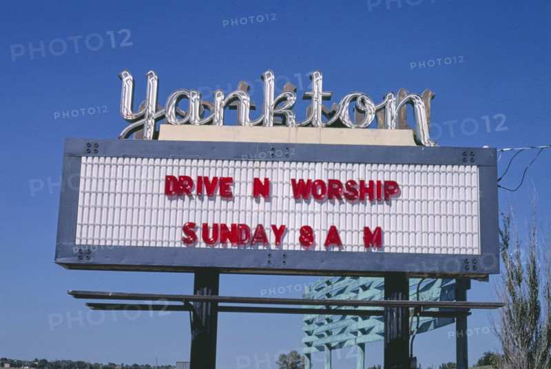 1980s America -  Yankton Drive-In, Yankton, South Dakota 1987