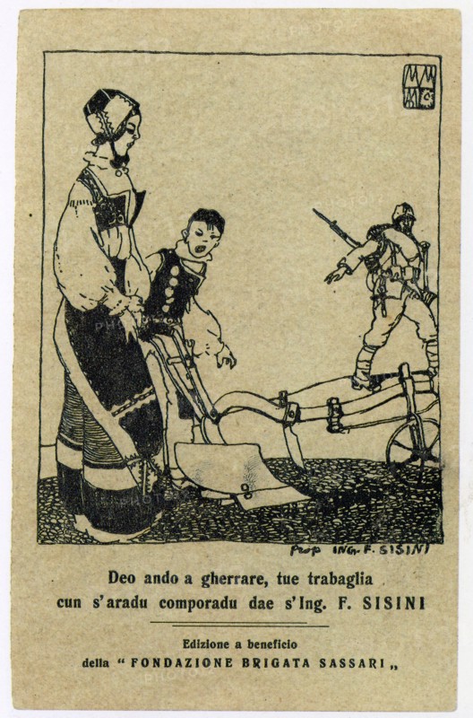 Sassari Brigade Postcard