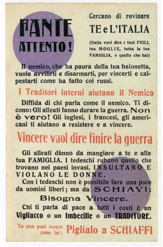 They try to ruin you and Italy