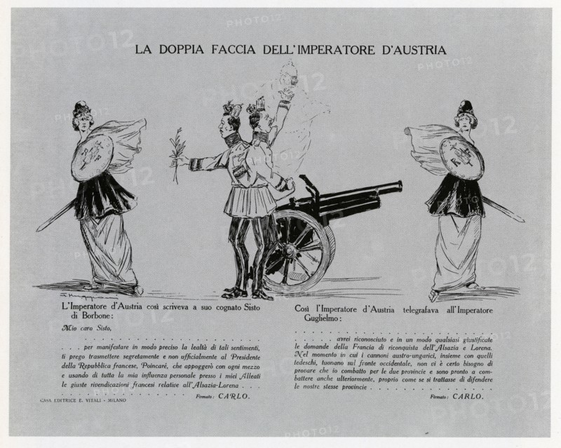 The double face of the Emperor of Austria