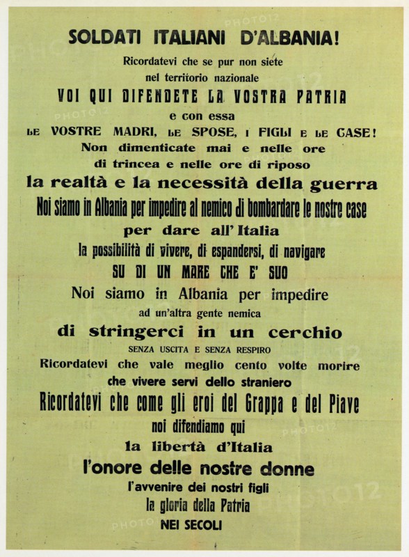 Italian soldiers in Albania