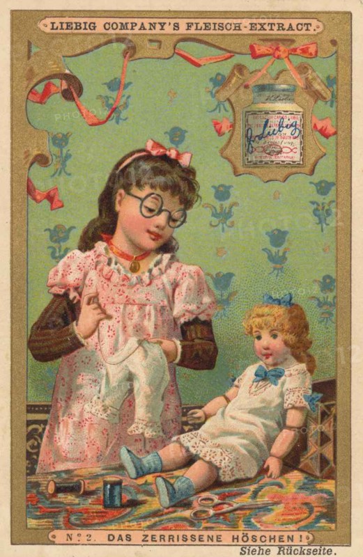 Image Series Girl Playing With A Doll: The Torn Panties