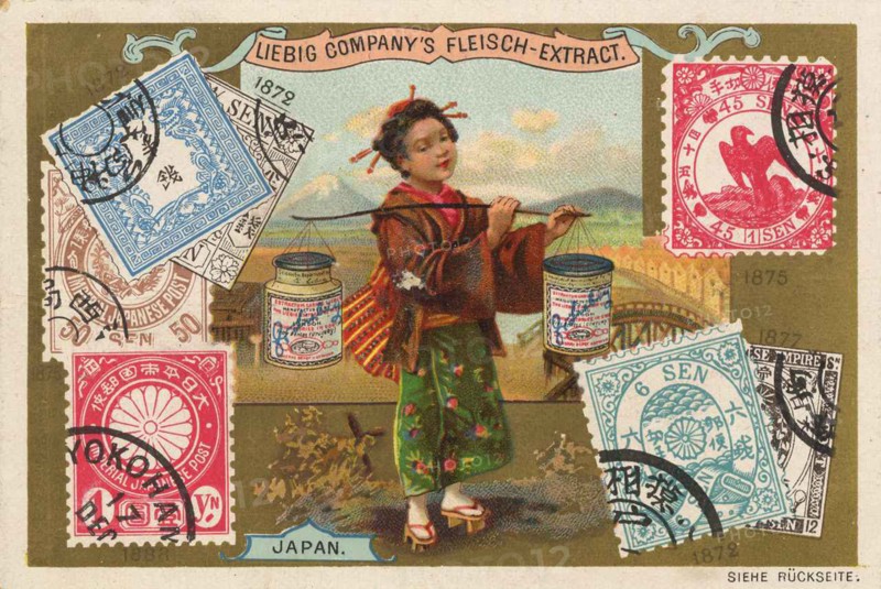 Picture Series Countries And Stamps And Motives