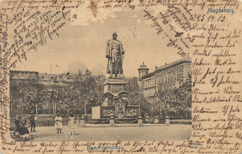 Bismarck Monument In Magdeburg