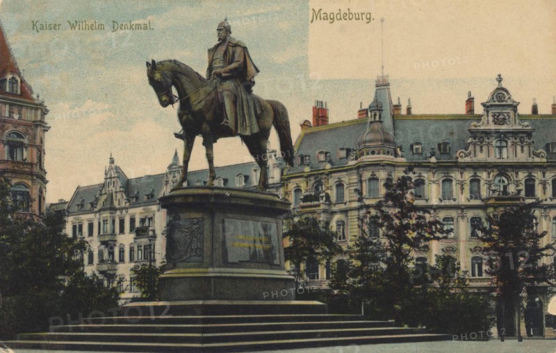 Kaiser Wilhelm Monument In Magdeburg
