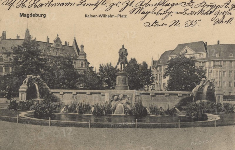 Kaiser Wilhelm Monument In Magdeburg