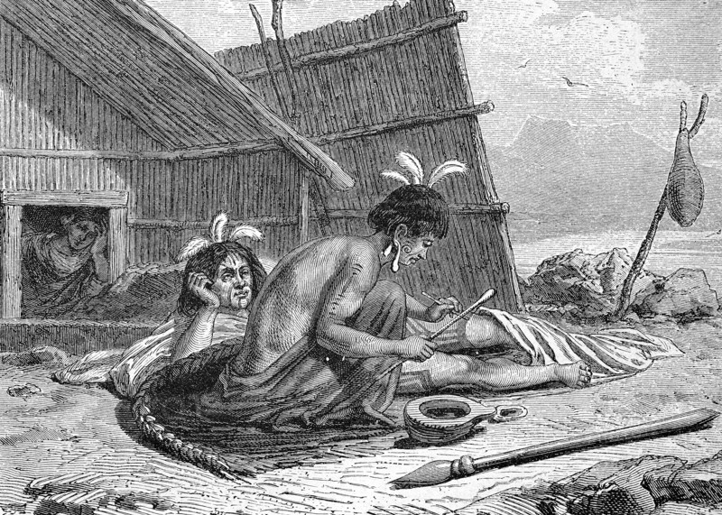 Tattoo Of A Chief In New Zealand