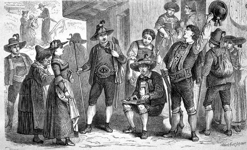 Folk Costumes From Tyrol