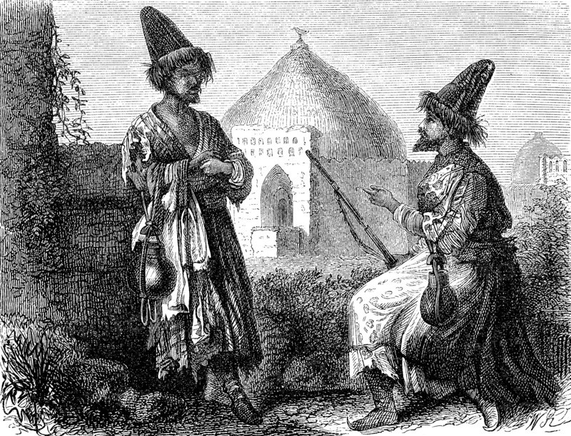 Begging Dervishes In Turkestan