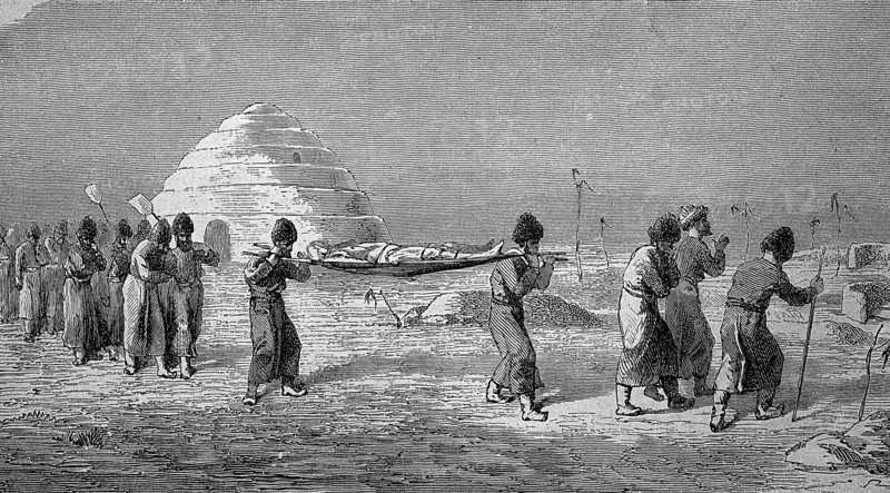 Funeral Procession Of The Turkomans In 1870