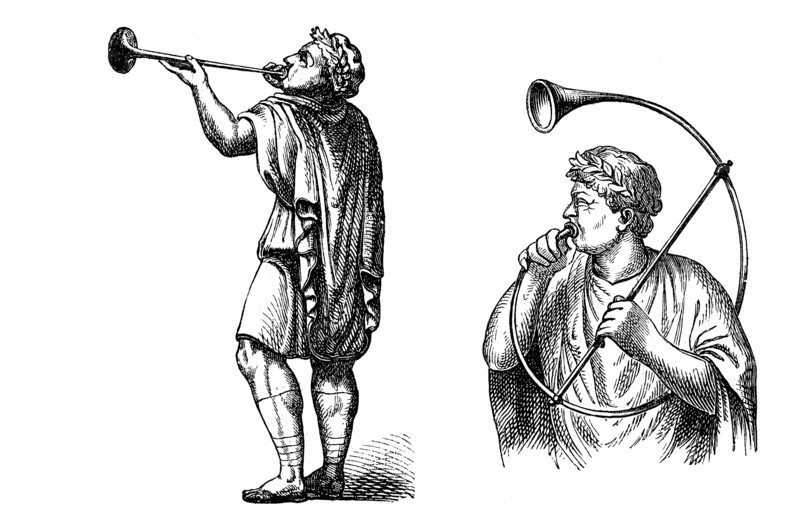 Roman Tuba Player (Left)