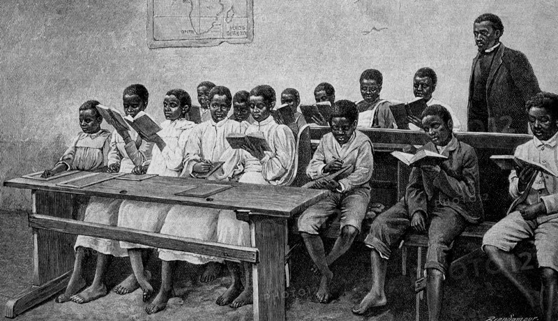 Children In A School In South Africa In 1899