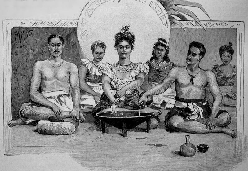 Preparation Of Kava-Kava Or Kawa-Kawa