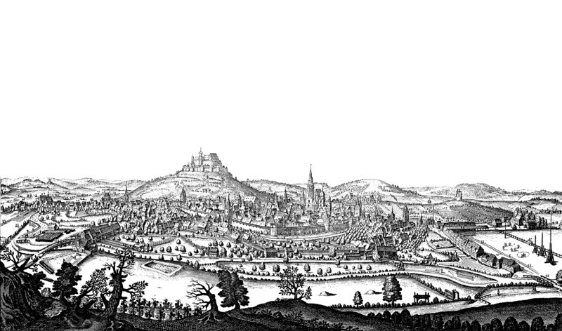 City And Veste Coburg In The Middle Ages