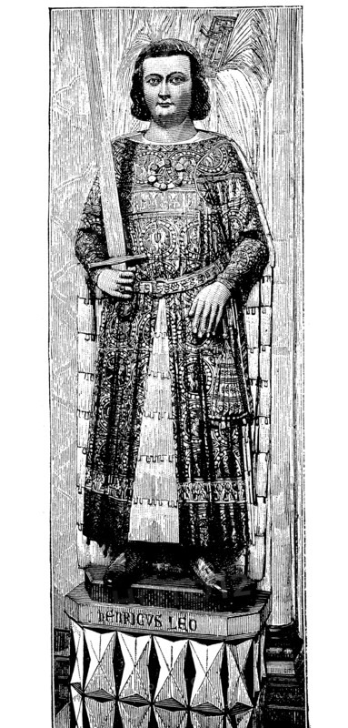 Statue Of Henry The Lion In Brunswick Cathedral