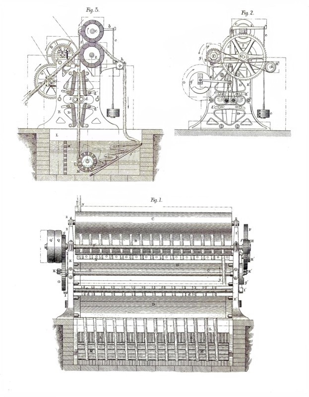 Drawing Of A Washing Machine For Woven Fabrics