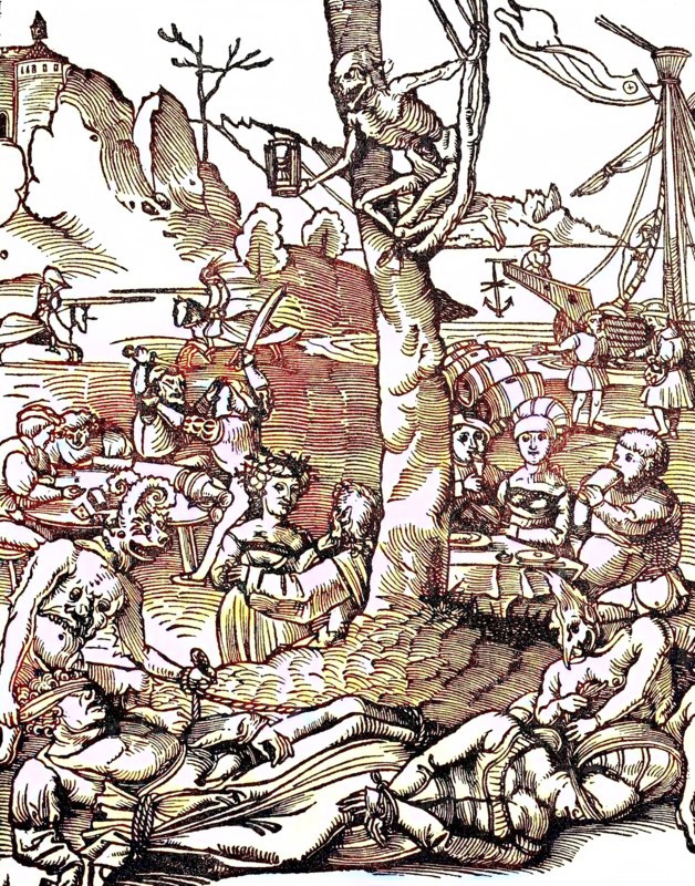 Allegory On The Consequences Of Excesses In Wine
