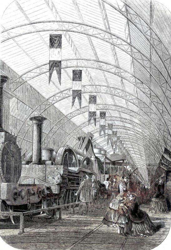 Train In The The Annexe In France In A Railway Station