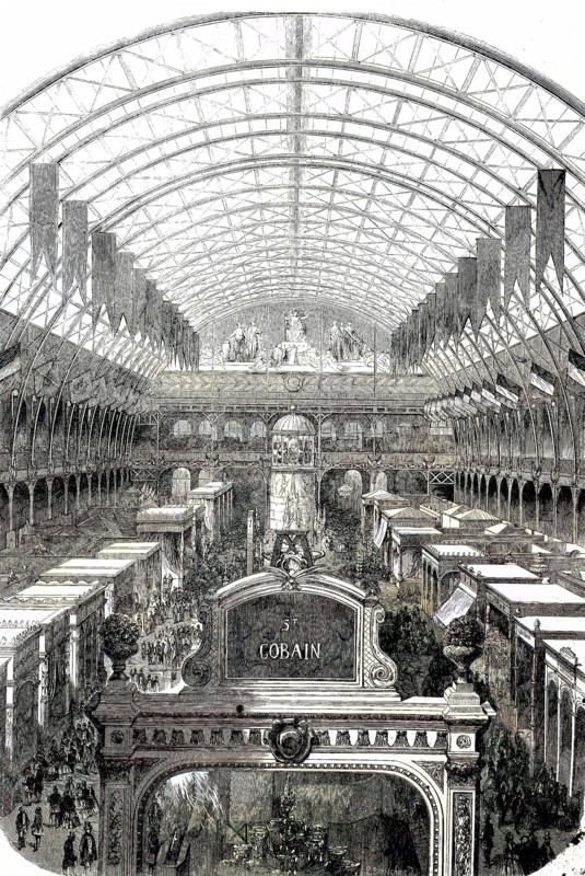 The Interior Of The Transept Of The Industrial Palace