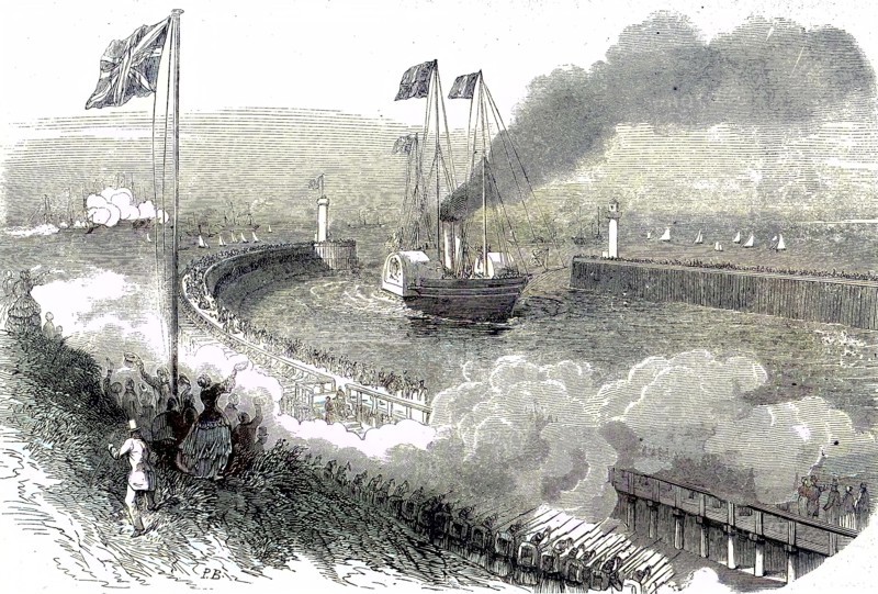 Arrival Of The Royal Yacht In The Port Of Boulogne 1855
