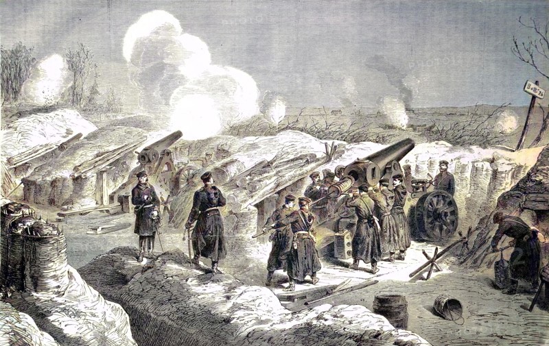 Battery Prussian Drawn Mortar No. 26 In Front Of Fort Double Couronne Near Saint Denis