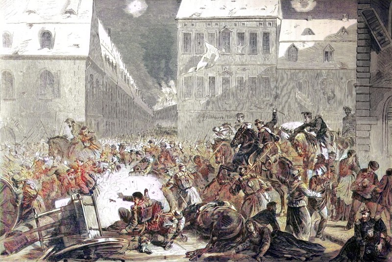 Fleeing The French From Le Mans On The Evening Of 12 January