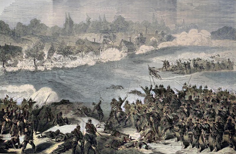 Assault On The Village Of Sainte-Marie-Aux-Chenes By The Avant-Garde Of The 1St Prussian Guard Division On 18 August
