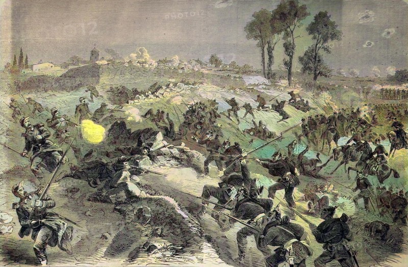 Battle Of The Prussian Garden At Gravelotte