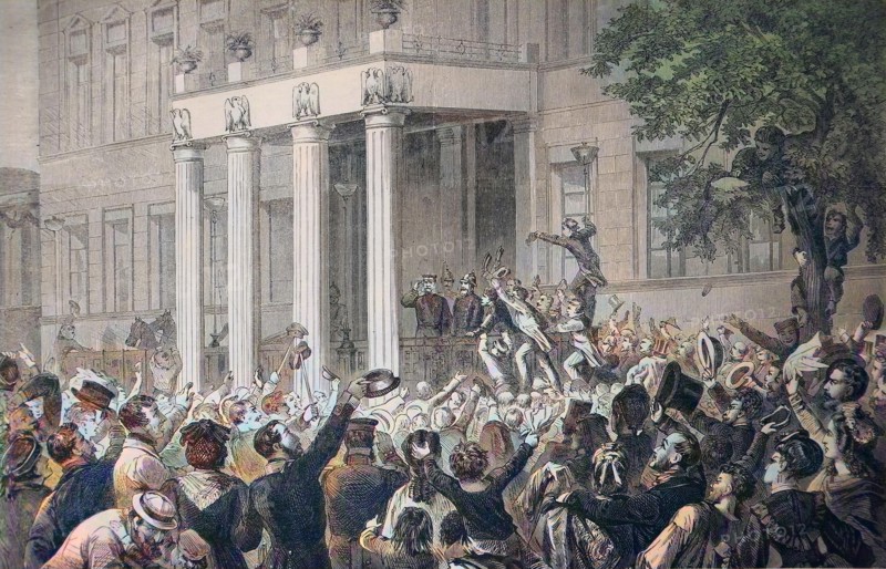 Greeting Of King Wilhelm I Of Prussia At The Royal Palace In Berlin On The Evening Of July 15
