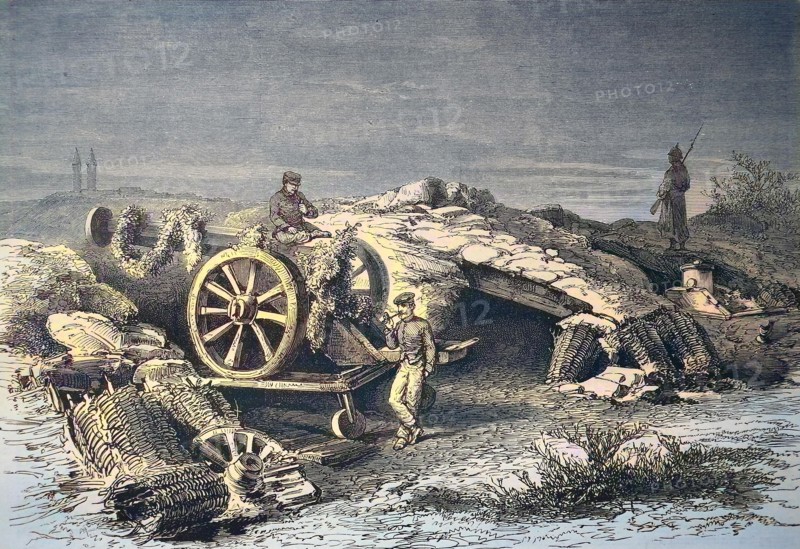 The Battery Of Perouse At Belfort After The Peace Announcement