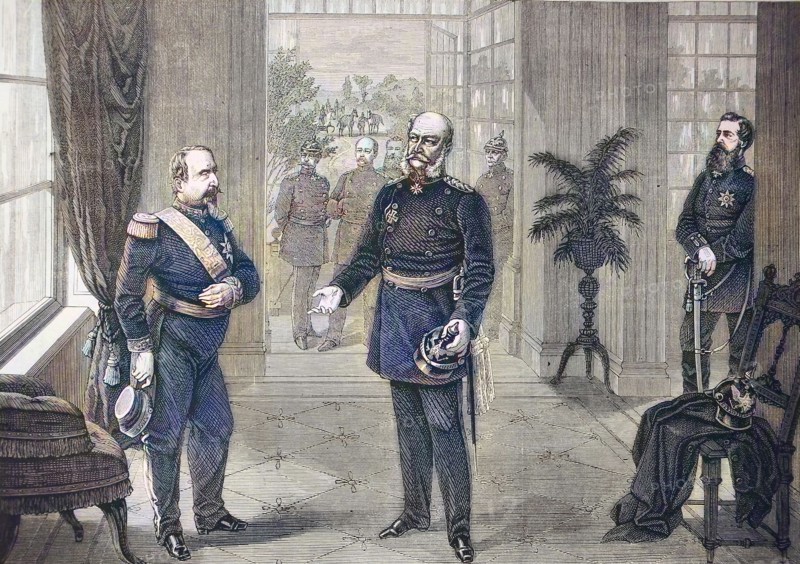 Capture Of Napoleon Iii. By King Wilhelm In The Bellevue Castle At Sedan On September 2