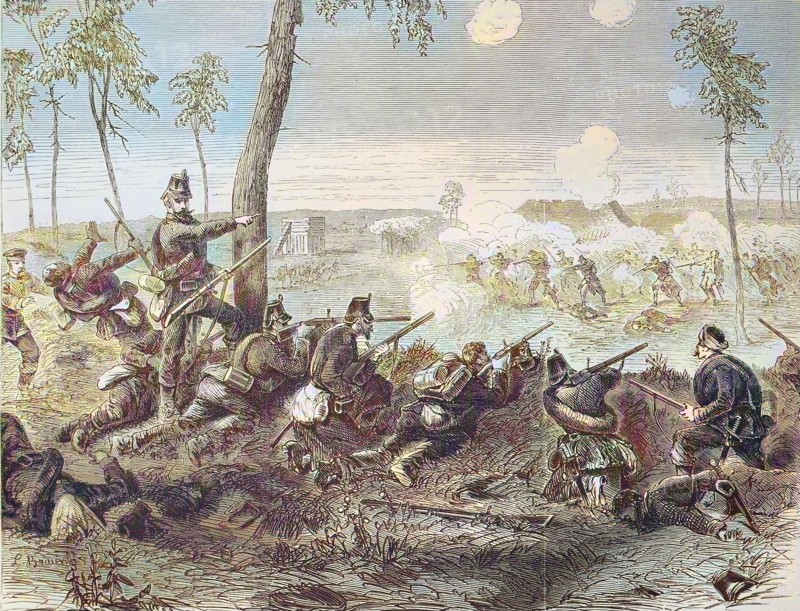 Battle Between The Communities Chevilly And Villejuif Near Paris On 30 September 1870