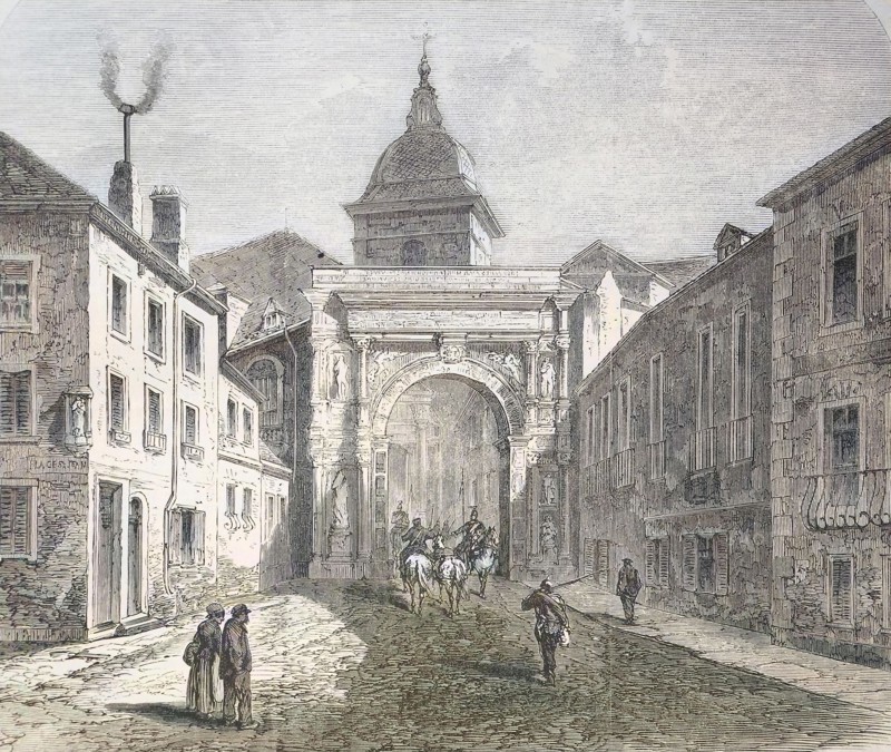 Soldiers Ride Through The Gate