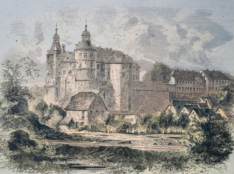 The Castle Montbeliard In Eastern France