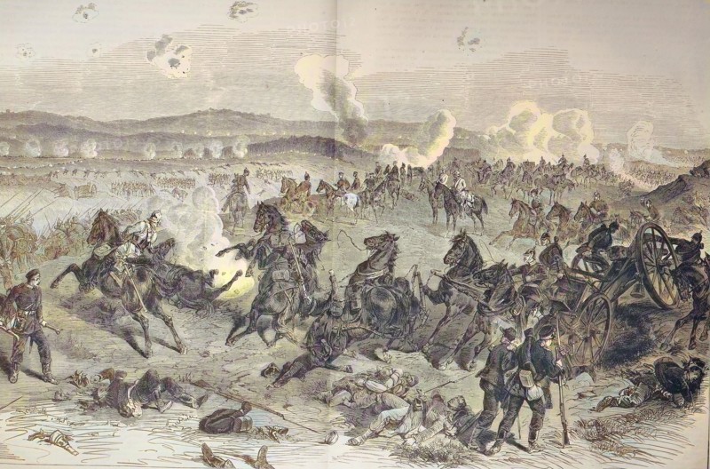 Position Of The Prussian Guard Near Givonne In The Battle Near Sedan At Noon On The 1St Of September