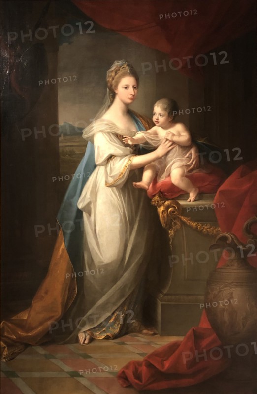 Augusta With Her Firstborn Son Karl Georg August