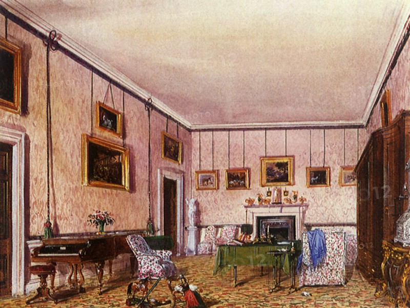 Damask Sitting Room.